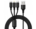 3i1 opladerkabel Micro USB / Lightning / USB TYPE-C