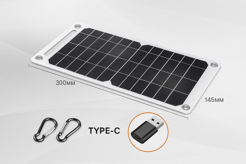 Effektiv mini solcelleplade til mobil og gadgets - Oplad alt med solens energi