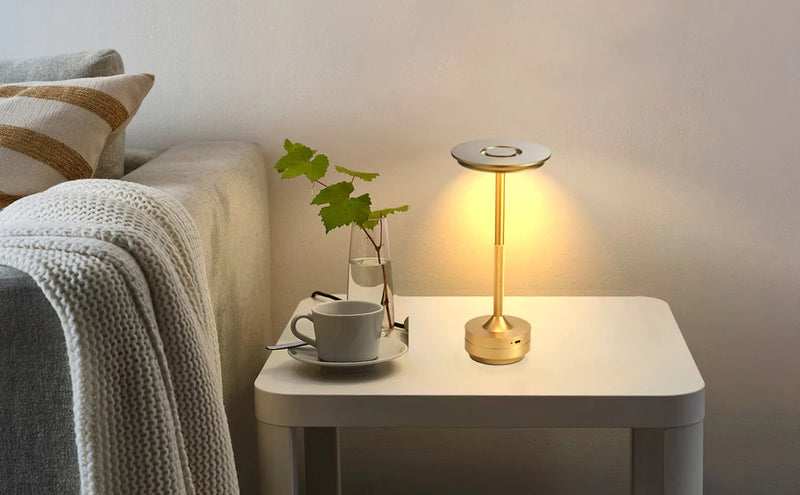 Genopladelige LED bordlampe med touch