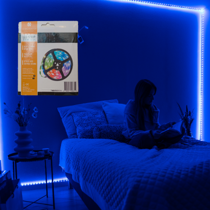 LED bånd med fjernbetjening – 5 Meter