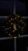 Julekrans med LED-lys